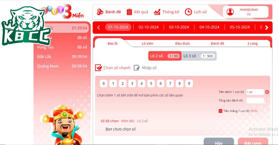 Lô đề 3 miền đổi thưởng được nhà cái tối ưu luật cược