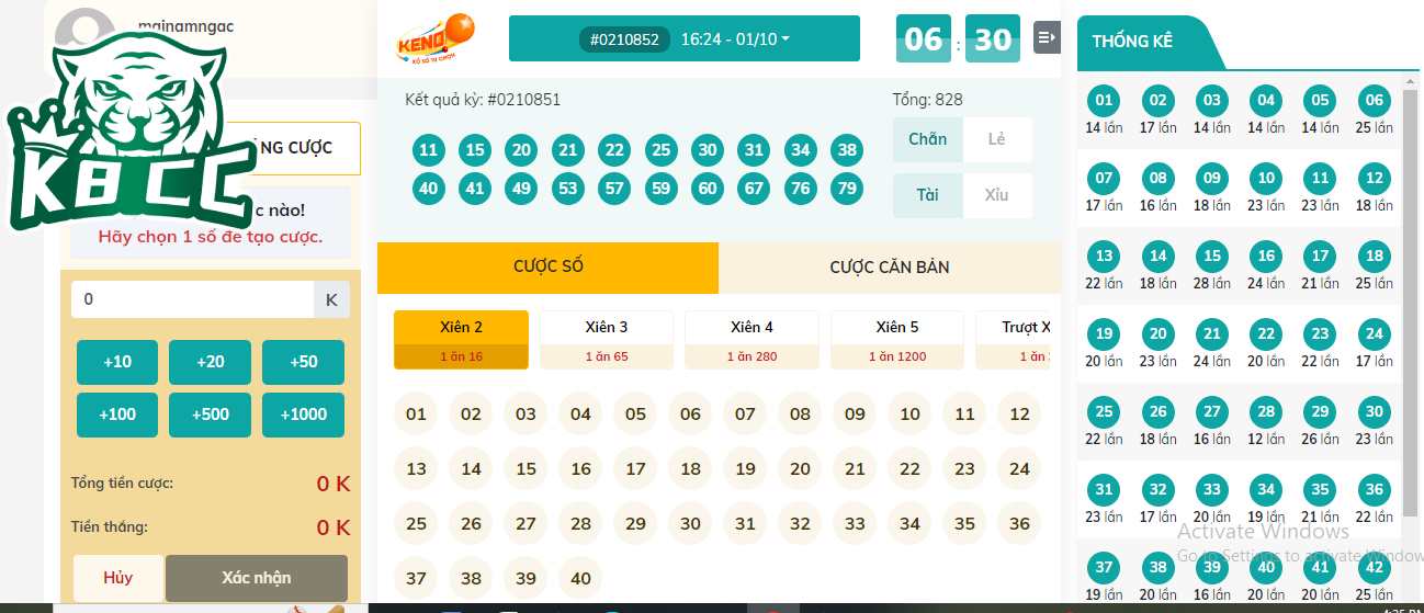 Keno Vietlott nhà cái quay thưởng liên tục với 10 phút/kỳ quay