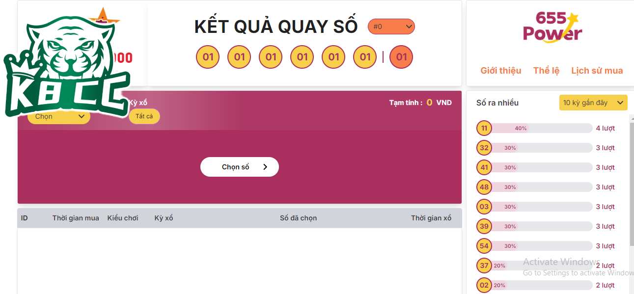 Power 6/55&nbsp; với giải thưởng jackpot cực kỳ khủng