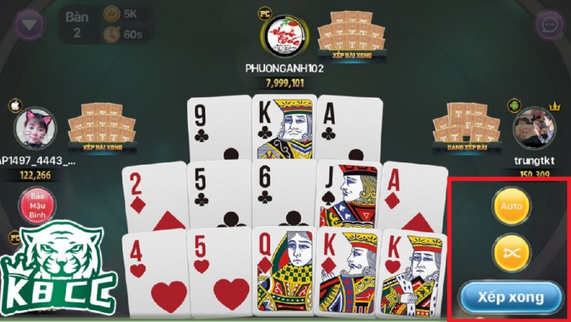 Binh xập xám bao gồm 10 bộ bài khác nhau.