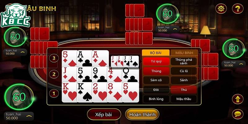 Muốn tránh bị binh lủng, người chơi phải nắm rõ quy tắc xếp bài